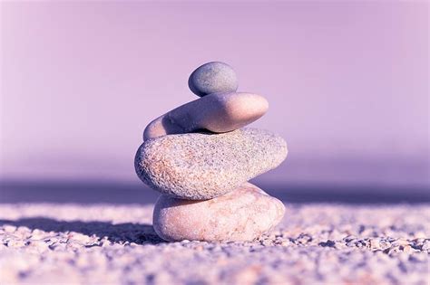 Rock Balance Spa Zen Meditation Nature Therapy Relax Yoga
