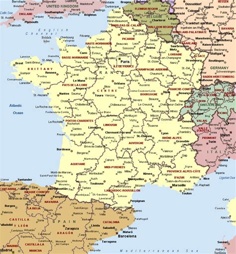 France Political Map •
