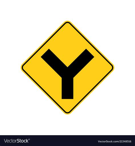 Y Intersection Sign
