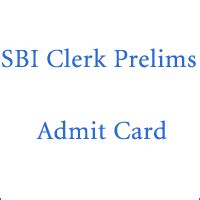 After successful submission of fees, download and save the receipt for. SBI Clerk Prelims Admit Card 2019 - Download the Admit ...