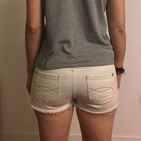 Abercrombie And Fitch Shorts Abercrombie And Fitch White Denim Shorts Size 4 Poshmark