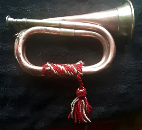 Ww1 Military Bugle Presented To Corporal F Ettridge By The People Of