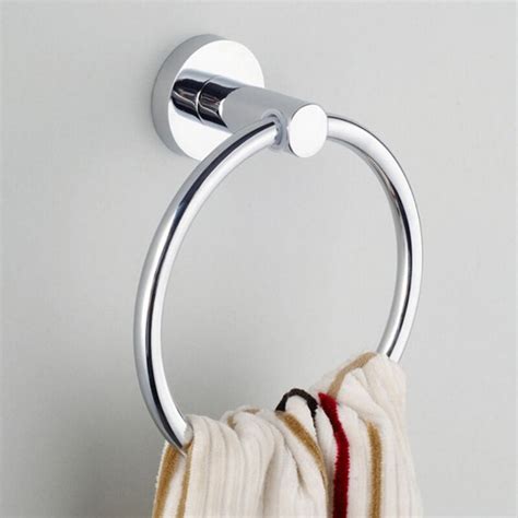Stainless Steel Round Style Wall Mounted Towel Ring Holder Hanger