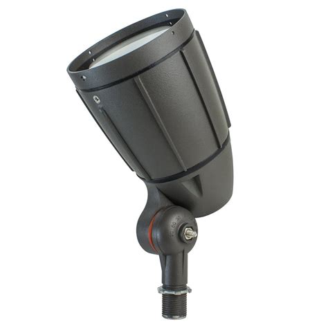 Newhouse Lighting 12-Watt Bronze Outdoor Integrated LED Landscape Weatherproof Bullet Flood ...