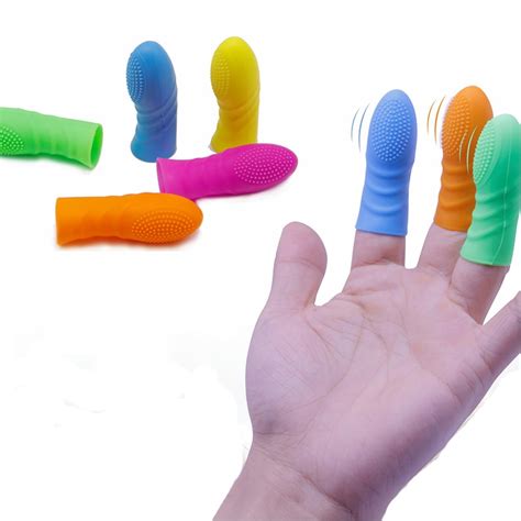 Pcs Soft Raised Dots Clitoris Stimulator Finger Cots Vibrator Sleeve Flirting G Spot Vagina