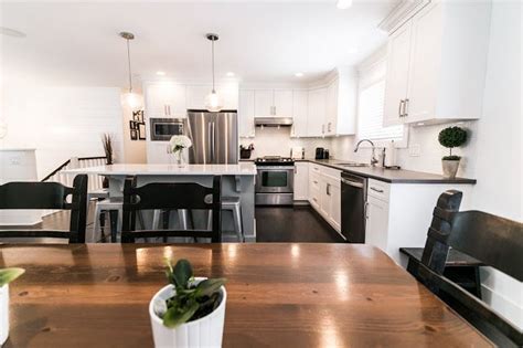 If for no other reason than you have to keep it all clean all the time, there's just no where to hide the dust establish zones in an open layout without relying on typical barriers, using changes in material, level, color and more. BC box renovation; split-level remodel; open concept ...