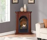 Corner Gas Log Fireplace Images