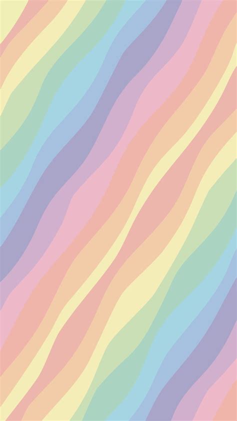 Phone Wallpaper Rainbow Pastel Wave Ideas De Fondos De Pantalla