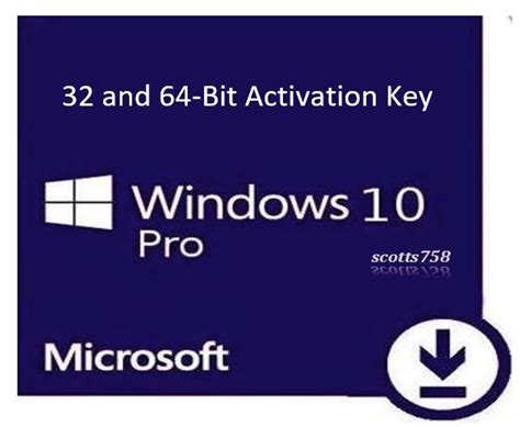 Windows 10 Professional Pro 32 And 64 Bit Product License Activation
