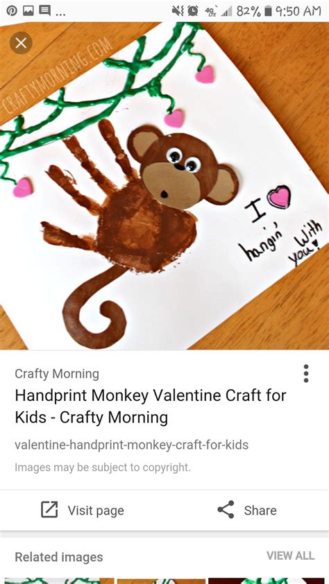 Pin by andrea nicole on Zoo crafts | Monkey crafts, Preschool crafts, Handprint crafts