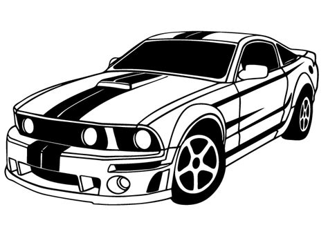 Mustang Clipart Black And White Mustang Black And White