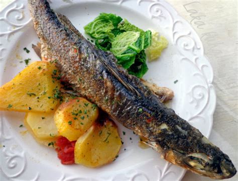 Sea Bass With Potatoes And Crispy Savoy Cabbage Recipe By Kathairo Cookeatshare