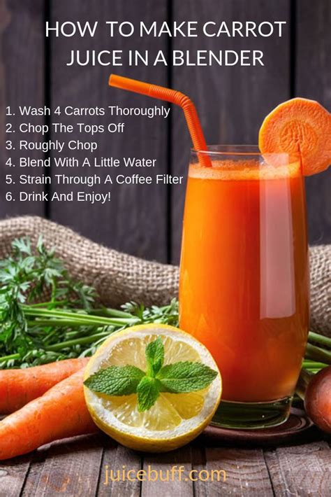 juice carrot blender without juicer recipes healthy juicing recipe drinks favourite detox kid