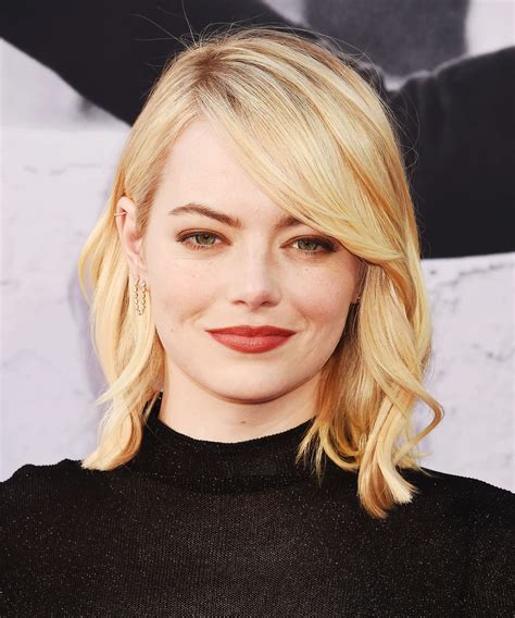Emma Stone Just Got Las Most Popular Summer Hair Color Haircuts For Round Face Shape Emma