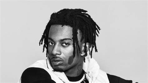 Black And White Photo Of Playboi Carti In White Background Hd Music