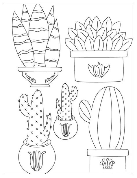 Kawaii Llamas Y Cactus Para Colorear Imprimir E Dibujar Coloringonlycom