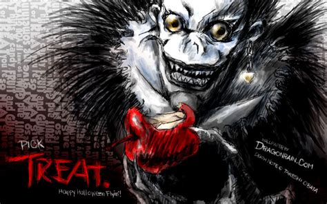 Death Note Ryuk With Apple Wallpaper 2018 In Anime Ryuk Death Note
