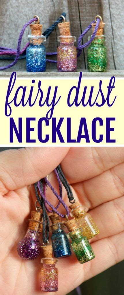 Fairy Dust Necklace Tutorial Fairy Jars Diy Fairy