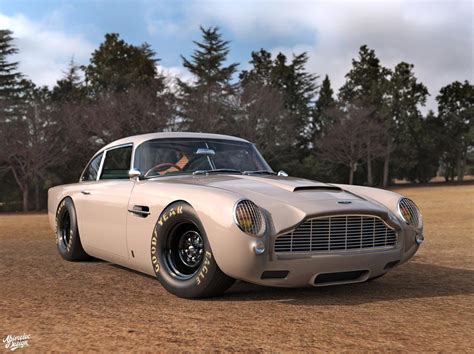 Aston Martin Db5 Rendered Into A Nascar Style Racer Motor Illustrated