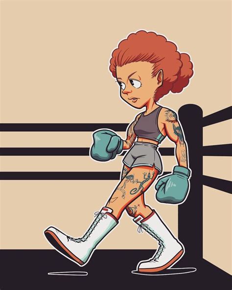 Boxing Girl Boxing Girl Illustration Character Design
