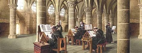 Monjes Copistas Medievales En El Día Del Libro Ies Zaframagón