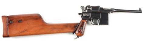 C Mauser Oberndorf C96 Broomhandle Semi Automatic Pistol Auctions