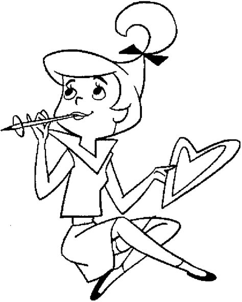 Coloring Judy Jetson Lover Picture