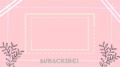 Free Pink Intro Template No Text No Copyright Julieann Youtube