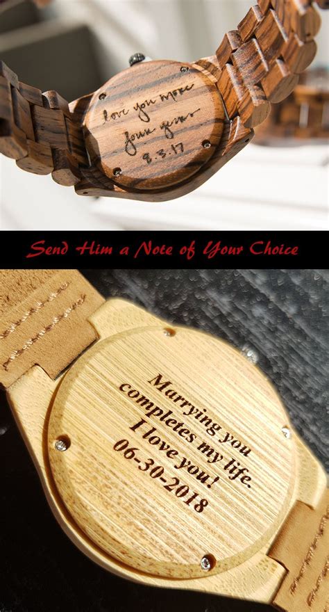 UD Personalized Gifts Engraved Wooden Watches Wooden Watch Engraved