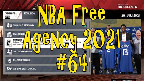 Une première liste a été établie pour les free agency 2020 et 2021. Interessante Moves in der NBA Free Agency 2021/ Lets Play ...