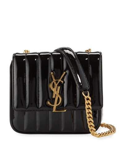 Saint laurent purses are remarkable fashion treasures; V4E5T Saint Laurent Vicky Monogram YSL Small Quilted ...