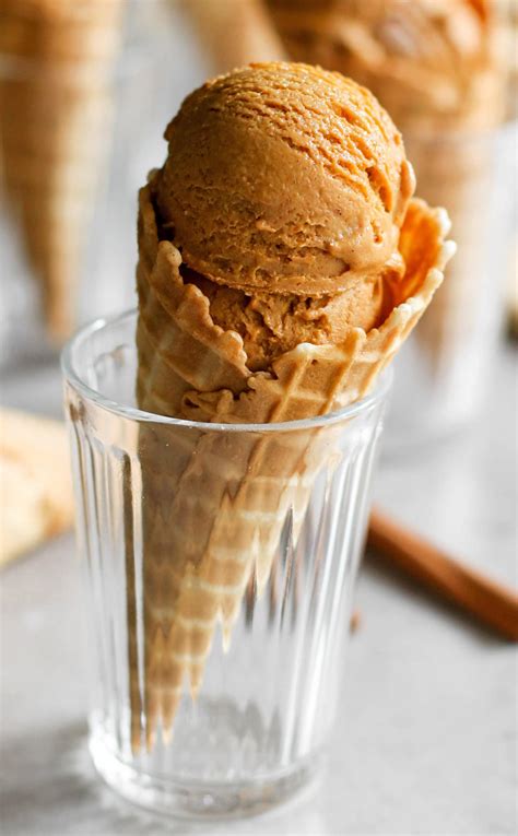 Low fat ice cream recipes. ULTRA Creamy 100-Calorie Fat-Free Pumpkin Ice Cream Recipe