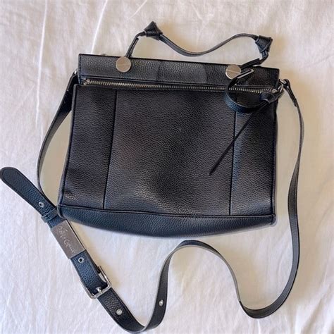 Foley Corinna Bags Foley Corinna Black Leather Crossbody Bag