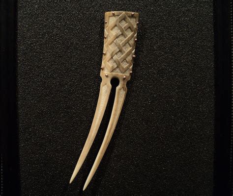 Celtic Hair Pin Carved Deer Antler Hair Sticks Women Viking Etsy