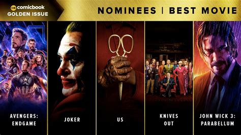 The 2019 Golden Issue Awards Nominations For Movies
