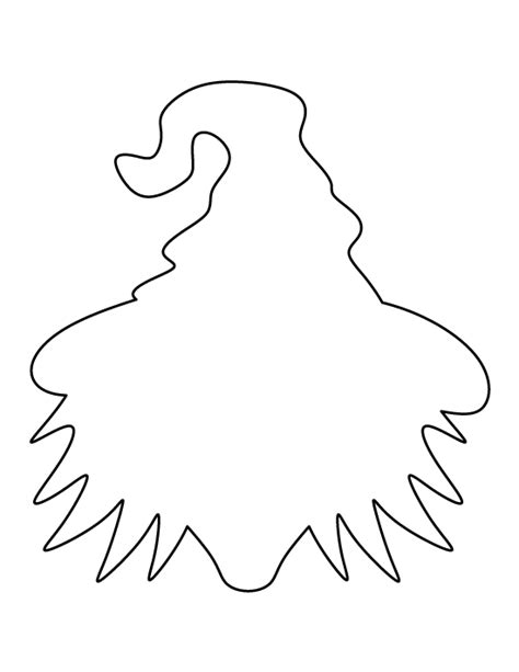 Printable Witch Face Template