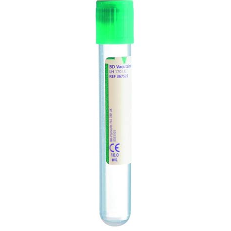 Probowka Z Heparyna Litowa Bd Vacutainer Ml X Mm Sztop