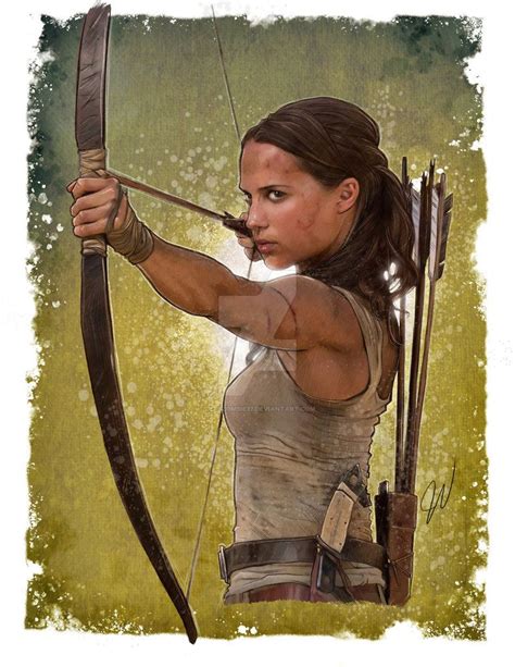 Alicia Vikander As Lara Croft Fromtomb Raider By Jeffzombie37