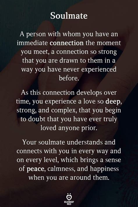 Connection Deep True Love Soulmate Quotes