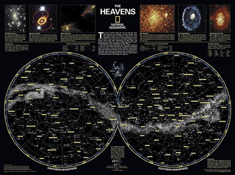 The Heavens National Geographic Star Chart Poster Solar System