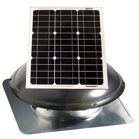 Us Sunlight 25 Watt Solar Attic Fan In The Power Roof Vents
