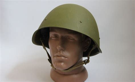 Vintage Helmet Original Russian Military Soviet Army Ssh 60 69 Steel
