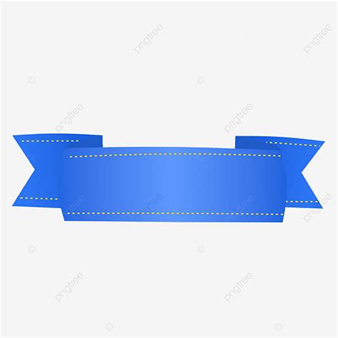 Azul Clipart Vector Spanduk Azul Simpel Bendera Banner Pita Png