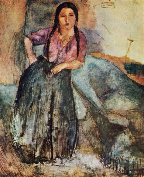 Gypsy Girl 1923 Painting Jules Pascin Oil Paintings