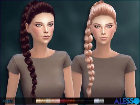 Sims 4 Braid Hair With Bangs Asevsolution