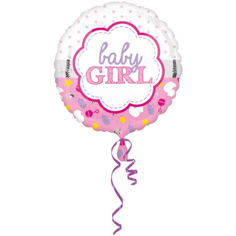 Folienballon „baby Girl“ Rund Dolci Delizie