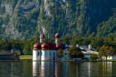 St Bartholomews Church At Lake Konigssee Berchtesgaden Photograph By
