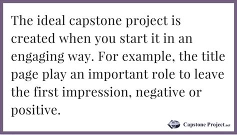In the case of unsureness. Capstone Project Proposal Format: Guide to Write Good Capstone