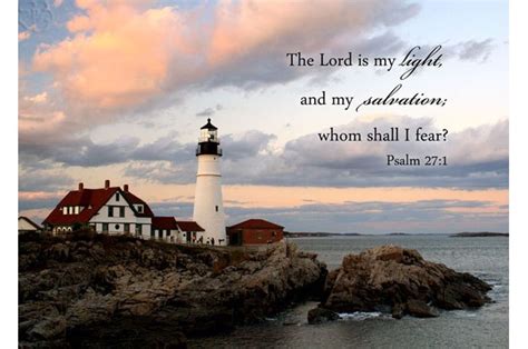 Lighthouse Scripture Art Christian Decor Aftcra Psalms Verses Bible