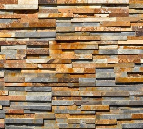 Multicolour Rustic Slate Split Face Mosaic Tiles For Staircases Or